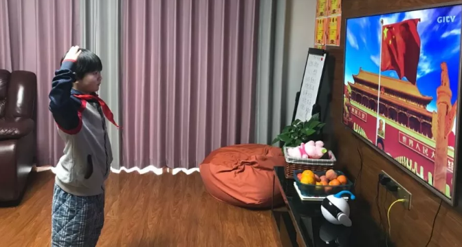 昌黎线上“升旗仪式” | 隔离病毒，但不隔离对祖国的热爱